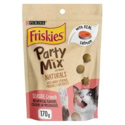 Friskies Party Mix Cat Treats Seaside Crunch with Real Fish 170 g