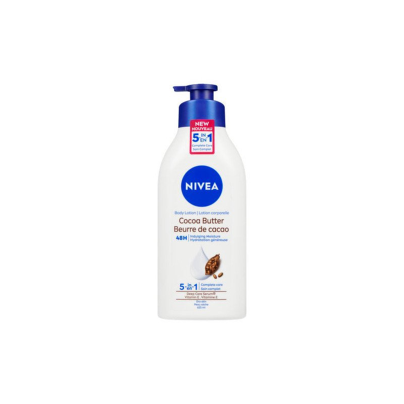 Nivea 48H Deep Moisture Cocoa Butter Body Lotion 625 ml