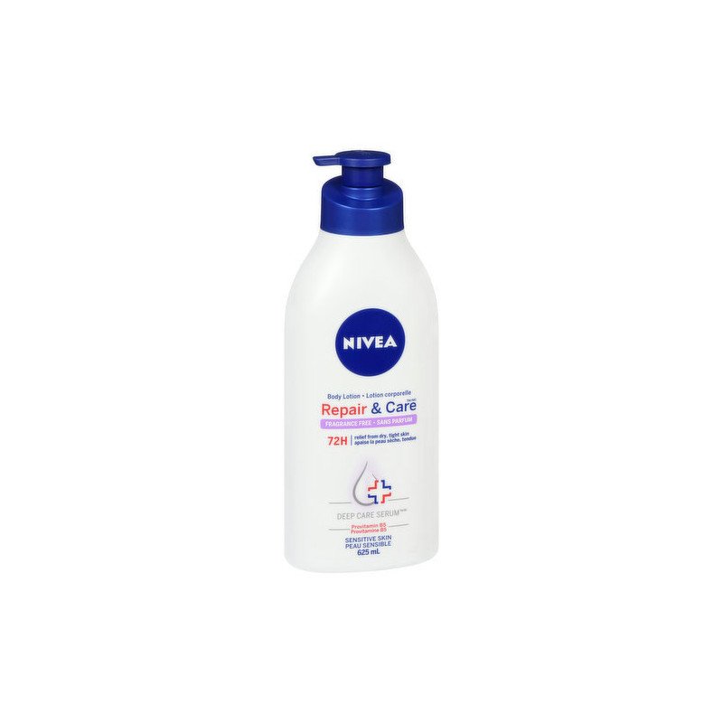 Nivea Repair & Care Body Lotion Fragrance Free 625 ml