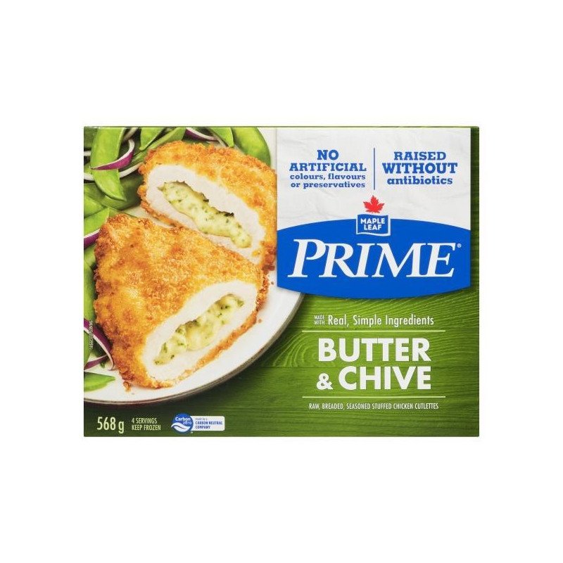 Maple Leaf Prime Butter & Chive Stuffed Chicken Breast 568 g