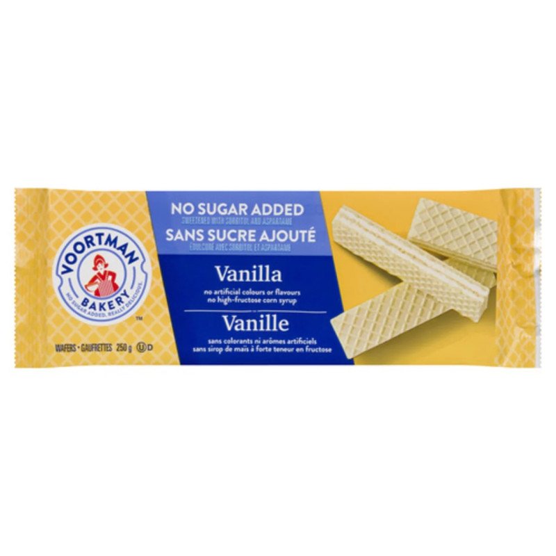 Voortman No Sugar Added Vanilla Wafers 250 g