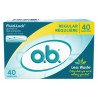 o.b. Fluid Lock Tampons Regular 40’s