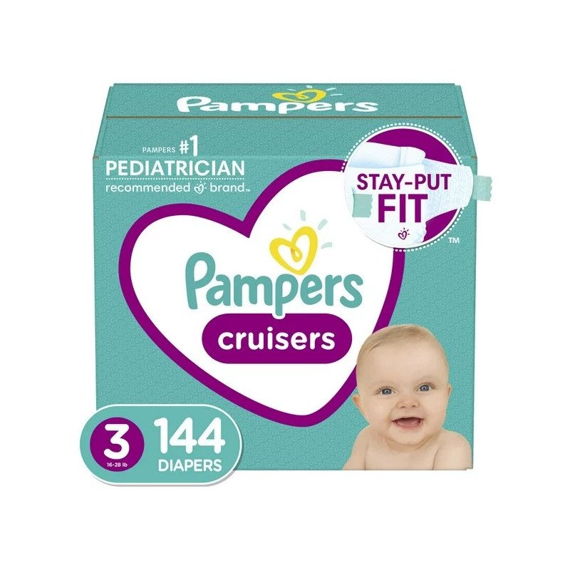 Pampers Cruisers Diapers Size 3 144's