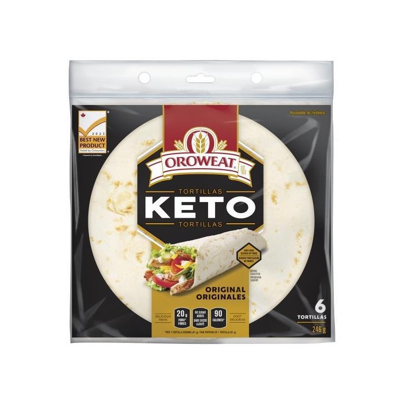 Oroweat Keto Tortillas Original 6’s 246 g