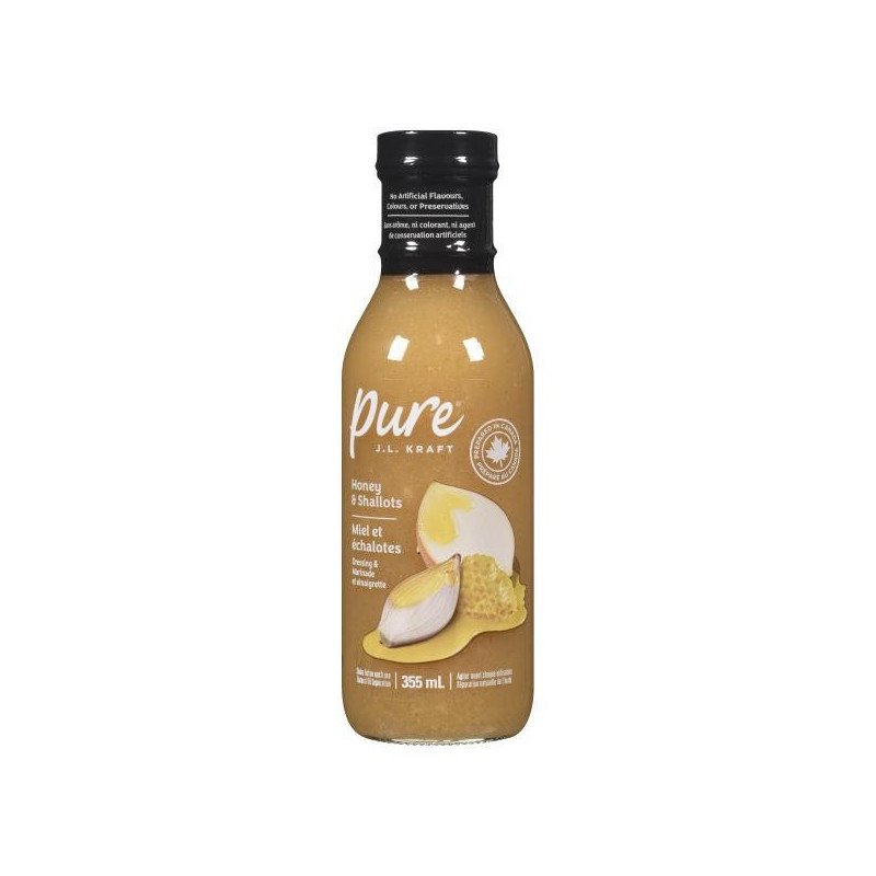 JL Kraft Pure Dressing Honey & Shallots 355 ml