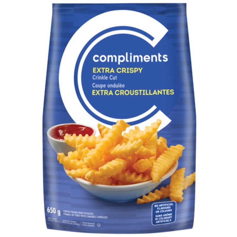 Compliments Extra Crispy Crinkle Cut Fries 650 g