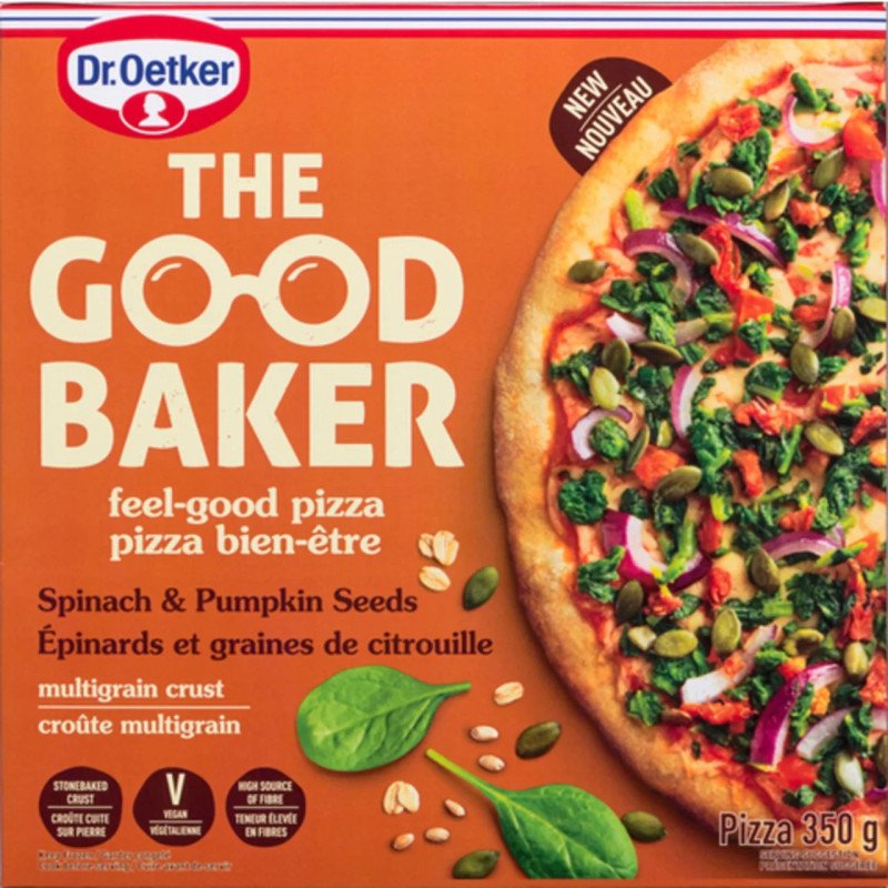 Dr. Oetker The Good Baker Pizza Spinach & Pumpkin Seeds 350 g
