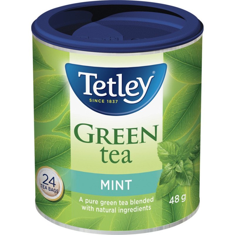 Tetley Green Tea Mint 24's