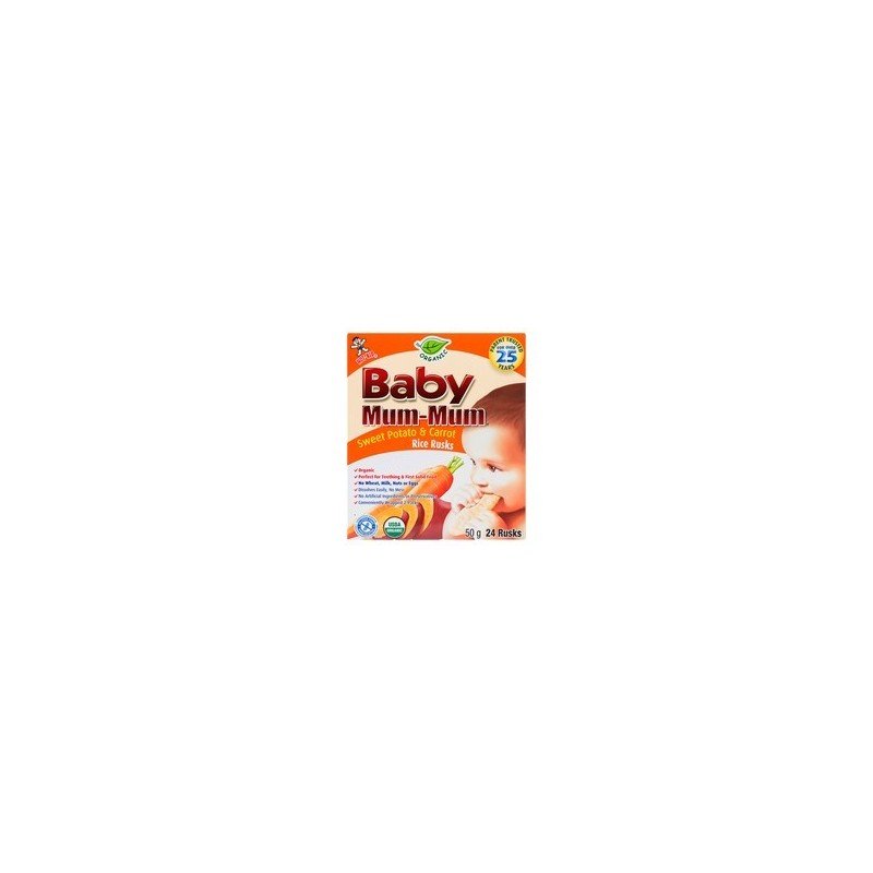 Hot Kid Baby Mum-Mum Sweet Potato & Carrot Rice Rusks 50 g