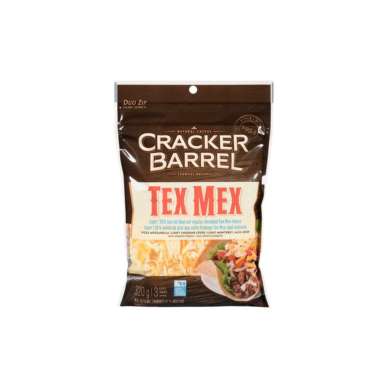 Cracker Barrel Tex Mex Light Shreds 320 g
