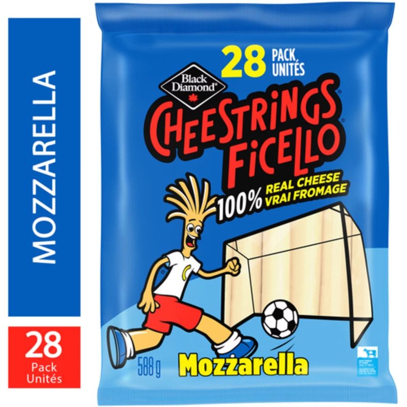 Black Diamond Cheestrings Mozzarella 28 x 21 g