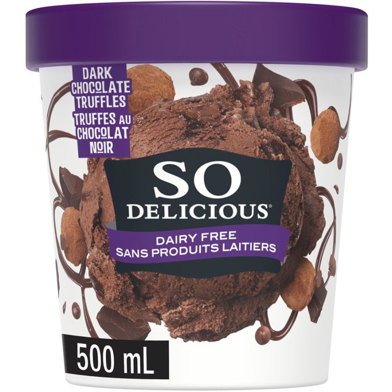 So Delicious Dairy-Free Dark Chocolate Truffle Cashew Dessert 500 ml