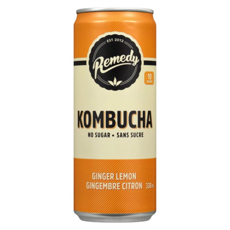 Remedy Organic Kombucha Ginger Lemon 330 ml