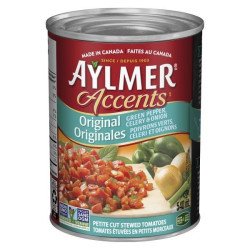 Aylmer Accents Original Green Pepper Celery & Onion Petite Cut Stewed Tomatoes 540 ml