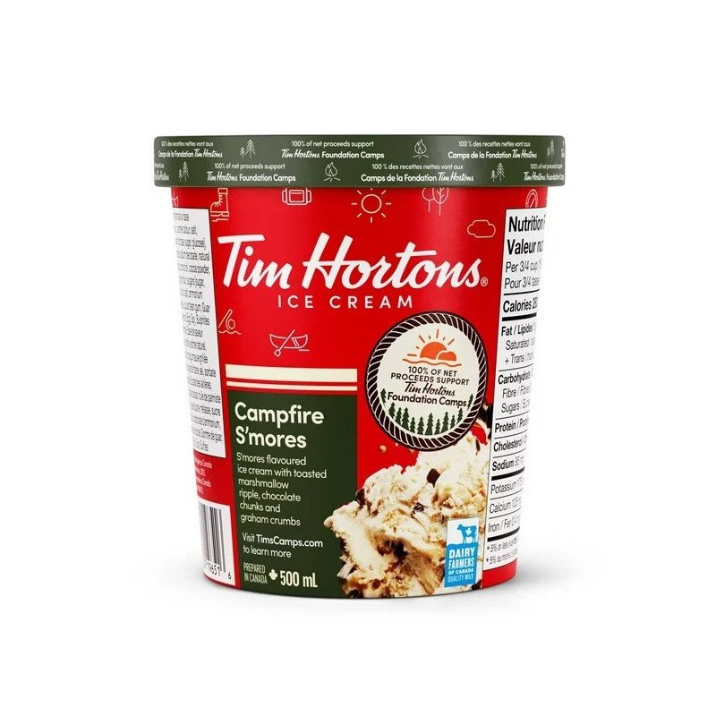 Tim Hortons Ice Cream Campfire S’mores 500 ml