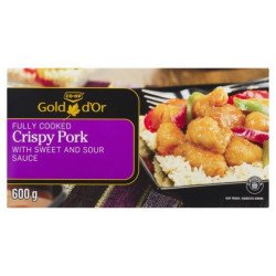 Co-op Gold Fully Cooked Crispy Pork with Sweet and Sour Sauce 600 g
