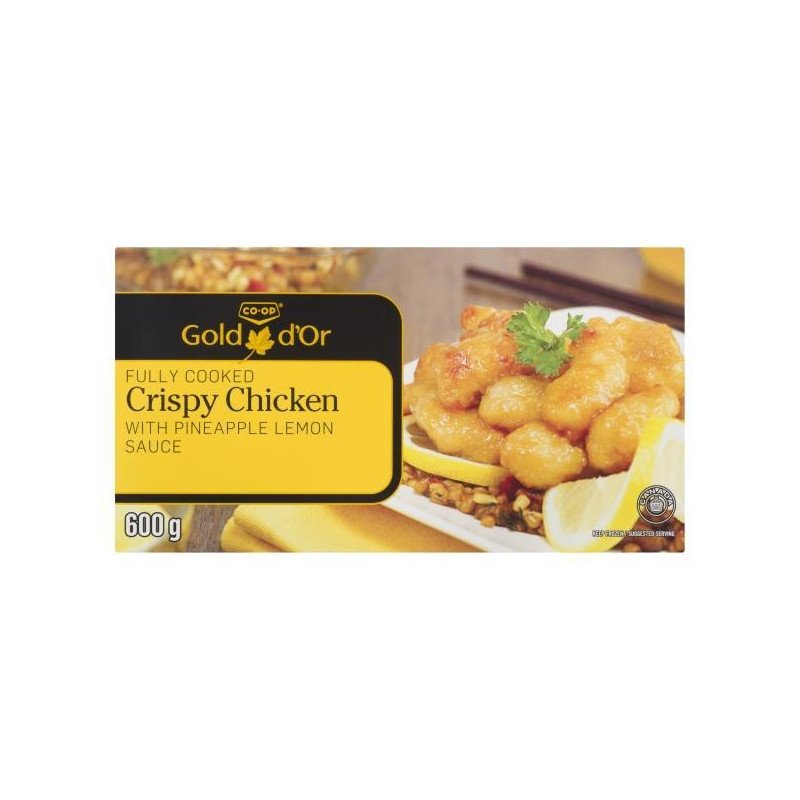 Co-op Gold Fully Cooked Crispy Chicken with Pineapple Lemon Sauce 600 g