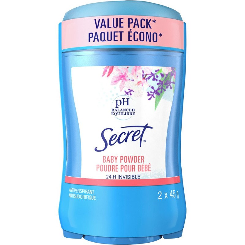 Secret Outlast Sensitive Clear Invisible Solid Women's Antiperspirant/Deodorant 2 x 45 g
