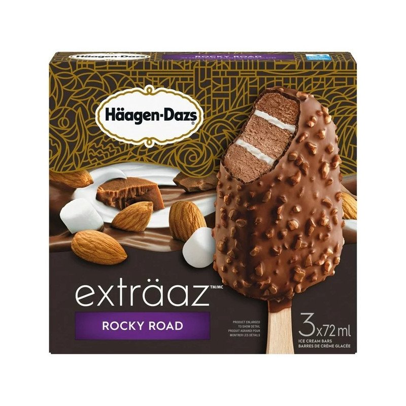 Haagen Dazs Extraaz Rocky Road 3 x 72 ml