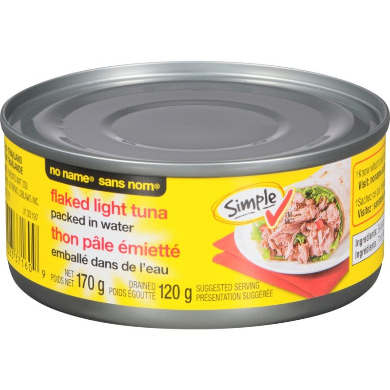 No Name Flaked Light Tuna in Water 170 g