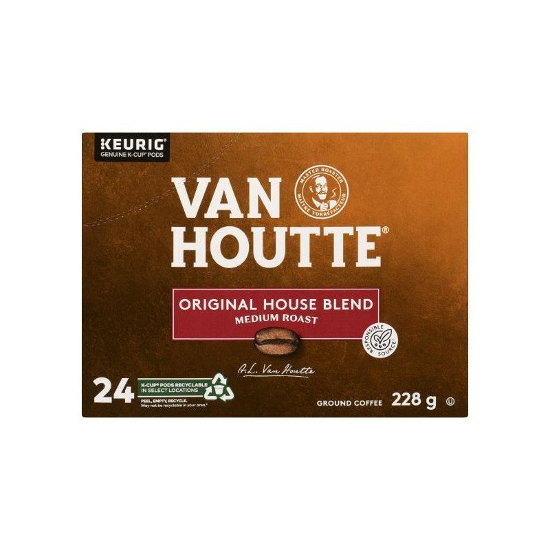Van Houtte Original House Blend Medium Roast Coffee K-Cups 24's