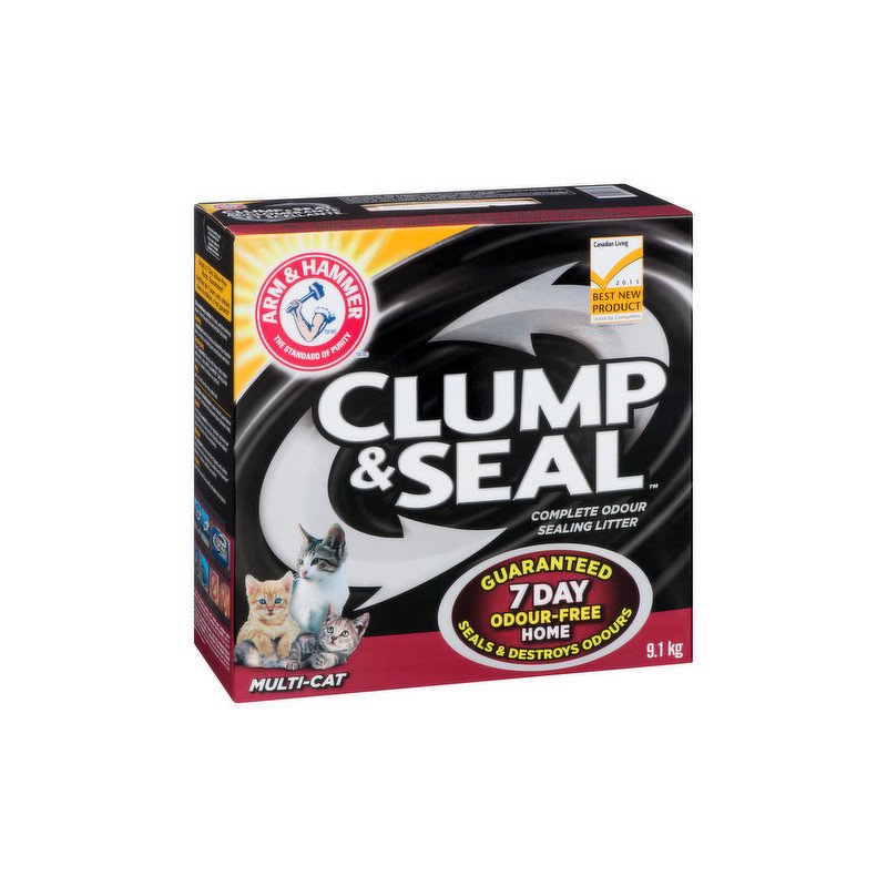 Arm & Hammer Clump & Seal Multi-Cat Cat Litter 9.1 kg