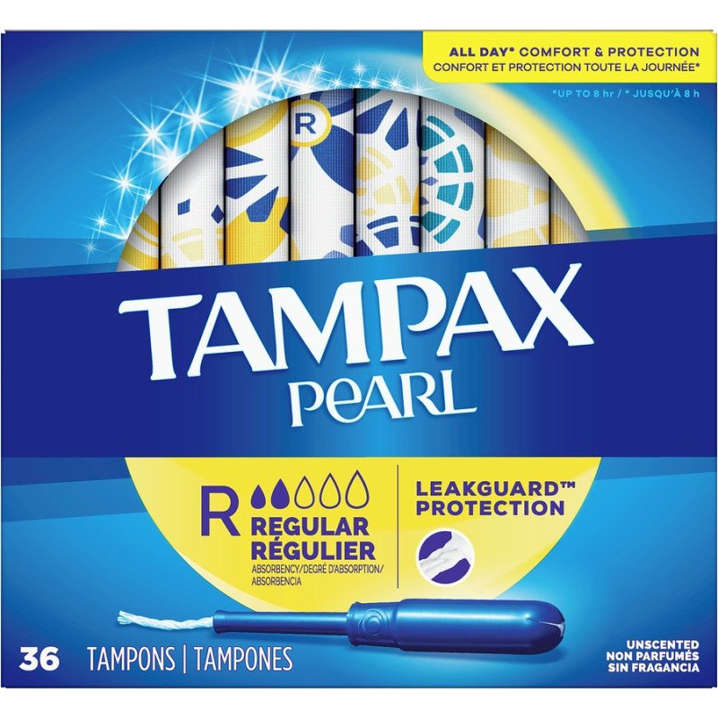 Tampax Pearl Active Tampons Regular Unscented 36's