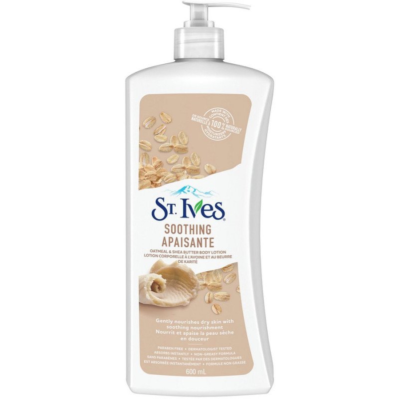 St Ives Body Lotion Soothing Oatmeal & Shea Butter 600 ml