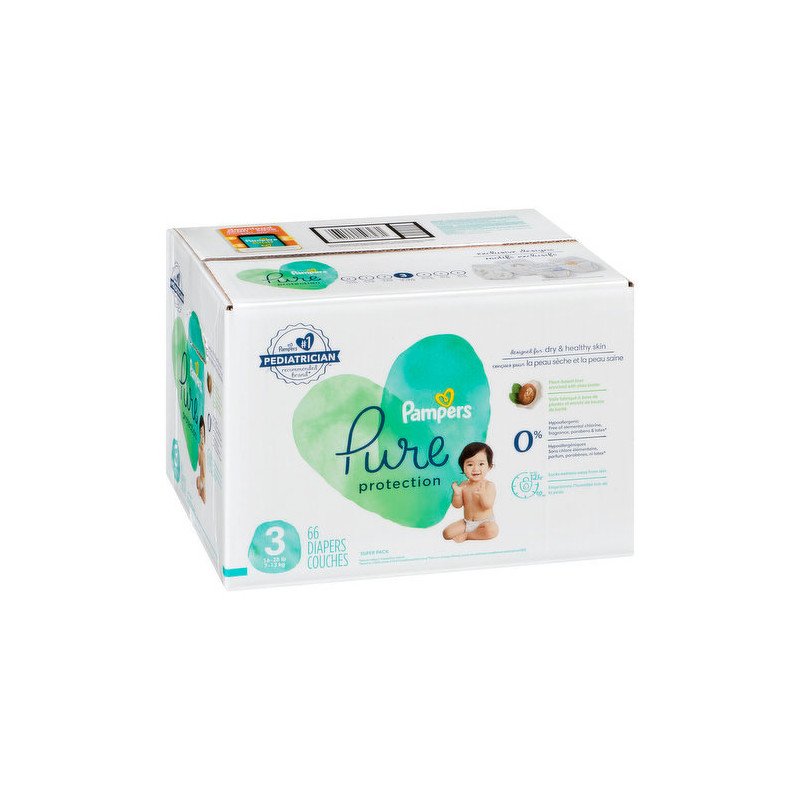 Pampers Pure Protection Diapers Size 3 66’s