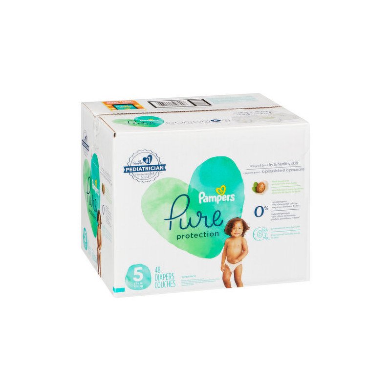 Pampers Pure Protection Diapers Size 5 48’s