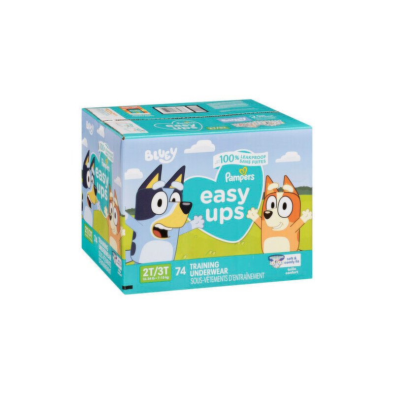 Pampers Easy Ups Training Underwear Boys 2T-3T 74's