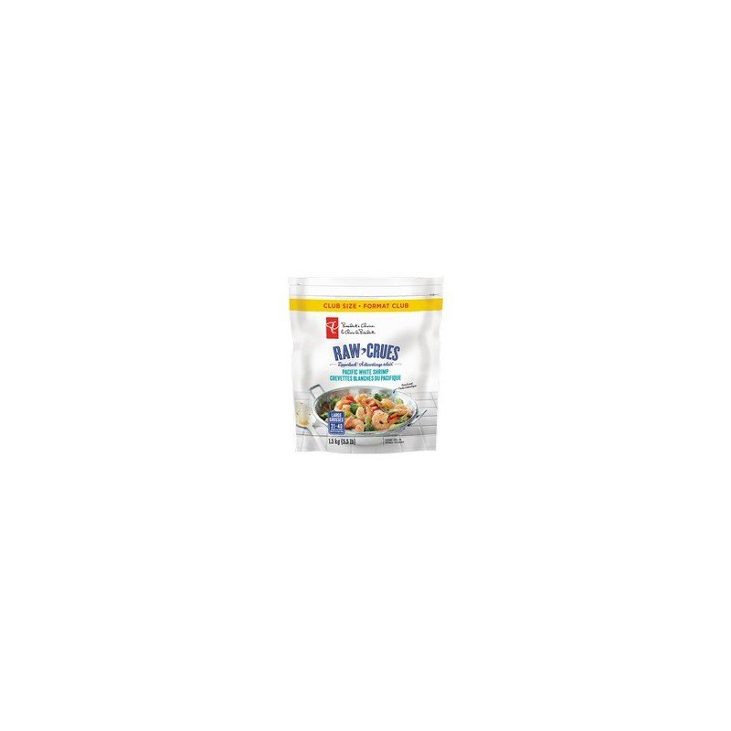 PC Raw Zipperback Pacific White Shrimp 31-40 1.5 kg