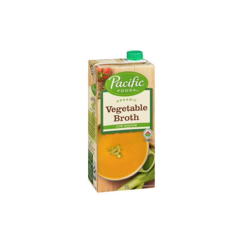Pacific Foods Organic Vegetable Broth Low Sodium 1 L