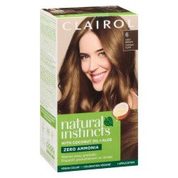 Clairol Natural Instincts Semi Permanent Vegan Hair Dye 6 Light Brown each