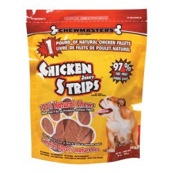 Chewmasters Chicken Jerky Strips Dog Treats 454 g
