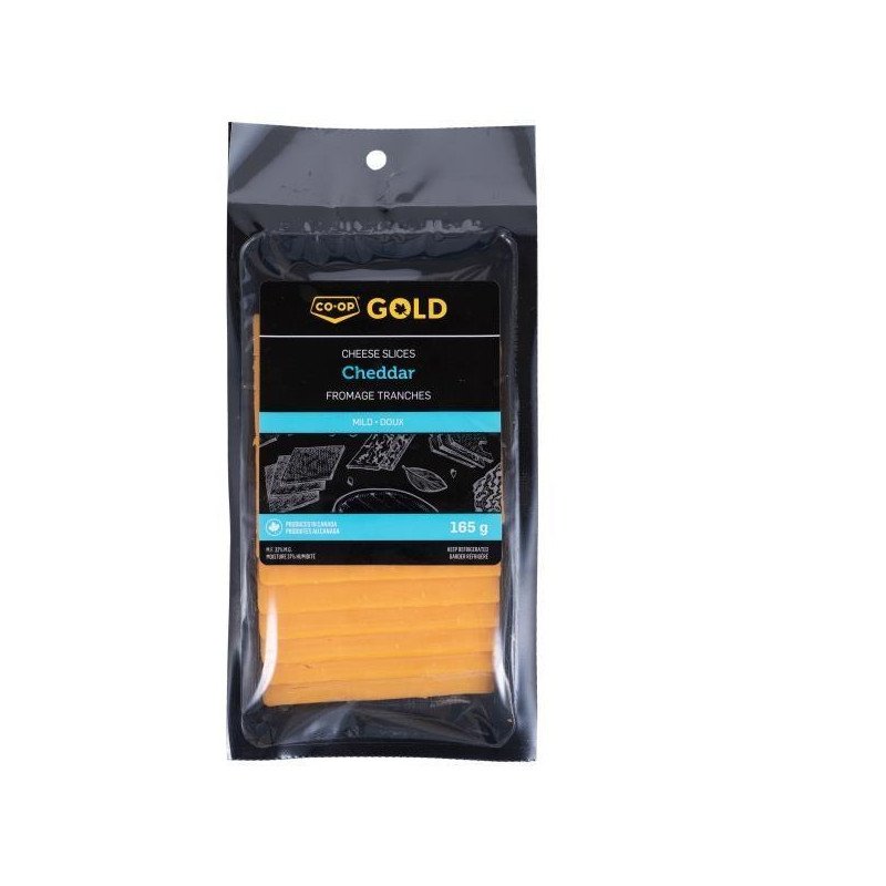 Co-op Gold Mild Cheddar Natural Cheese Slices 165 g