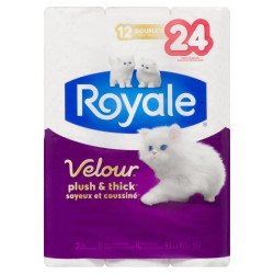 Royale Velour Bathroom Tissue Double 12/24
