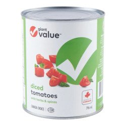 Giant Value Diced Tomatoes...