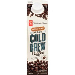 PC Medium Roast Black Cold Brew Coffee 900 ml