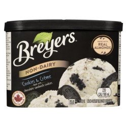 Breyers Non-Dairy Cookies & Creme Frozen Dessert 1.66 L