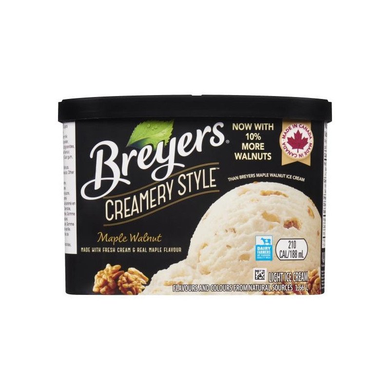 Breyers Creamery Style Maple Walnut Light Ice Cream 1.66 L