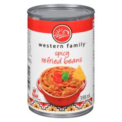Western Family Refried Beans Spicy 398 ml