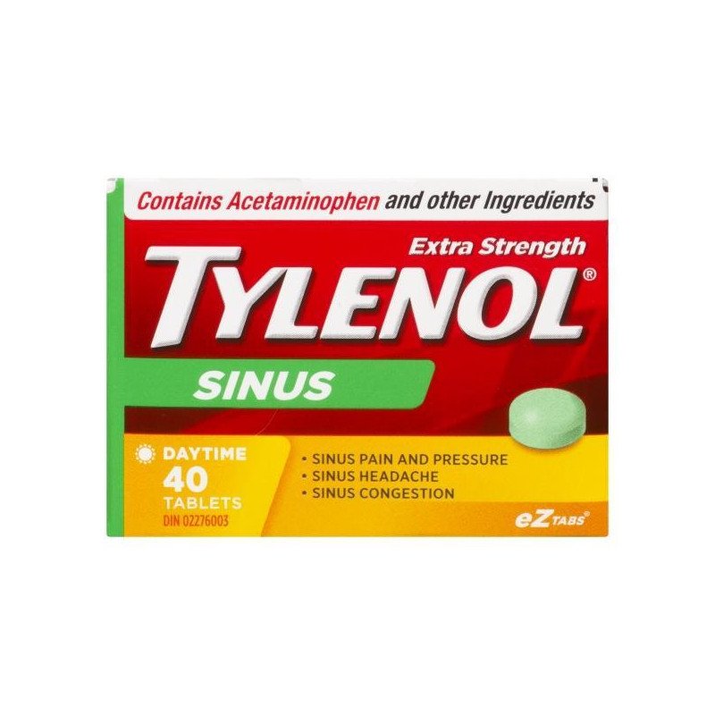 Tylenol Extra Strength Sinus Daytime eZtabs 40’s