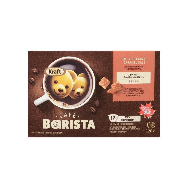 Kraft Cafe Barista Salted Caramel Light Roast K-Cup Coffee 12's