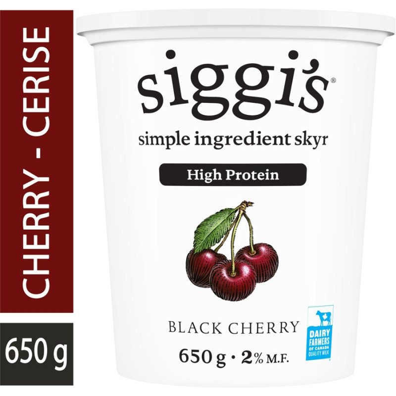 Siggi's Skyr Yogurt Black Cherry 650 g