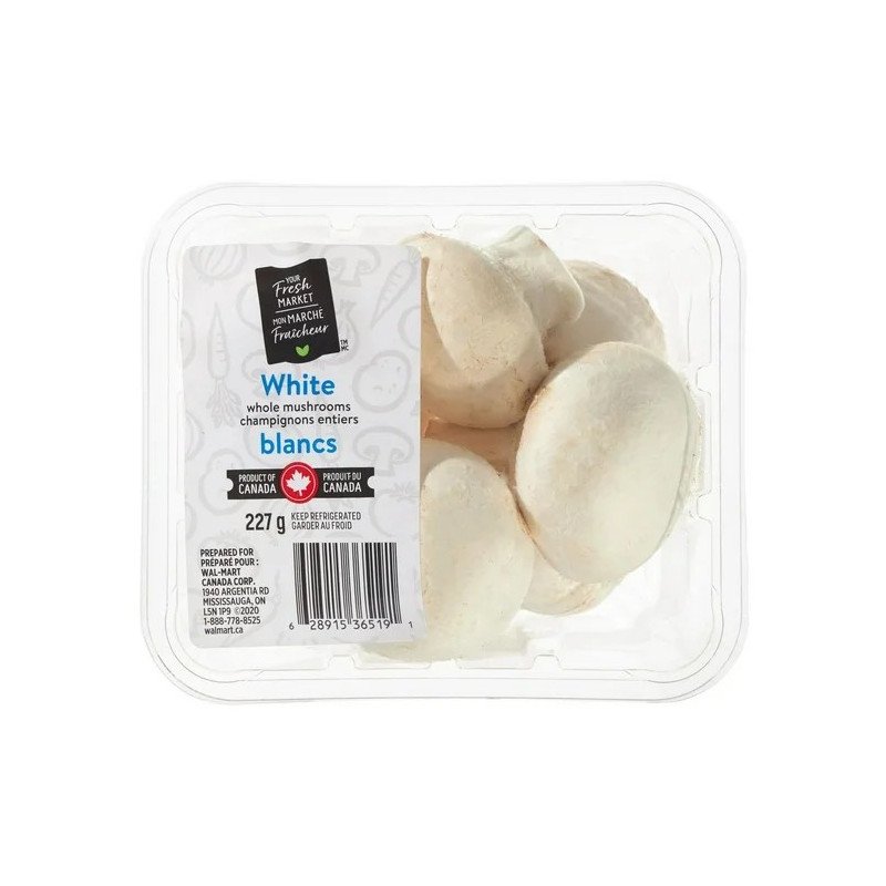 Your Fresh Market Whole White Mushrooms 227 g