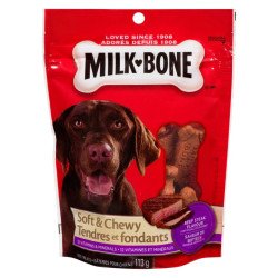 Milk Bone Soft & Chewy Dog Treats Beef Steak Flavour 113 g