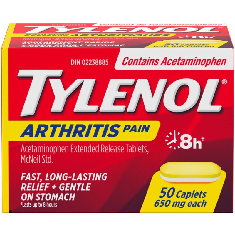 Tylenol Arthritis Pain Caplets 650 mg 50's