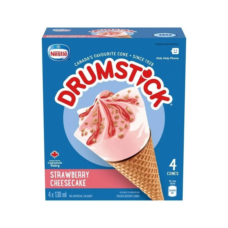 Nestle Drumstick Strawberry Cheesecake 4 x 130 ml