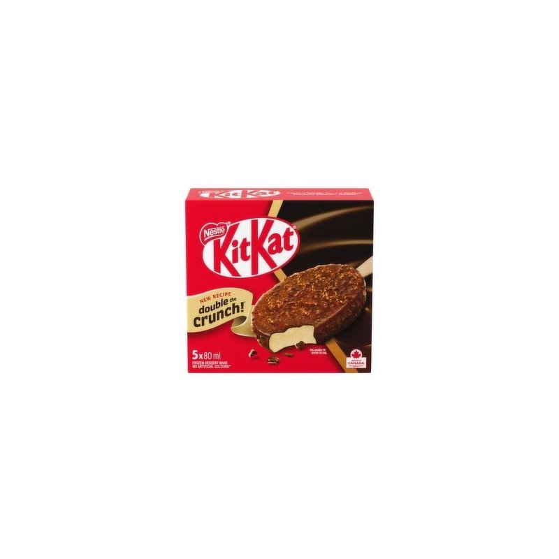 Nestle KitKat Double Crunch Frozen Dessert Bars 5 x 80 ml